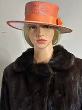 Las mejores ofertas en Sombreros vintage Naranja Ala Ancha para Mujer