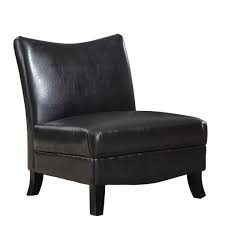 Homeroots Jasmine Beige Black Brown Gold Foam Accent Chair 333629 The Home Depot In 2020 Faux Leather Chair Accent Chairs Leather Accent Chair