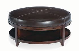 Bernhardt 376 028 Park West Storage Cocktail Table Ottoman 41 Diameter Leathe Round Ottoman Coffee Table Leather Coffee Table Leather Ottoman Coffee Table