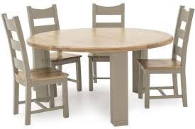 ← friendly round kitchen table and chairs ideas. Vida Living Logan Round Dining Table And 4 Solid Seat Chairs Taupe And Oak Painted Furnitureinstore