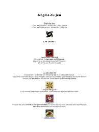 Banque de jeux, d'activités, d'idées créatives dédiés à tous les animateurs, professeurs, éducateurs et parents. Regles Du Jeu Loup Garou