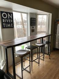 Live Edge Bar Table Tops Black Walnut With Industrial Metal Table Legs Bar Table Live Edge Bar Kitchen Bar Counter