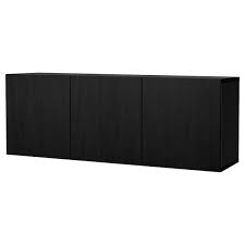 Homepage meuble de rangement ikea. Besta Combinaison Rangement Murale Brun Noir Lappviken Brun Noir 180x42x64 Cm Ikea