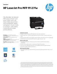 It has the feature of scanning, copying, printing, and faxing. Hp Laserjet Pro Mfp M127fw Manualzz