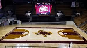 Joe's has a hawk silhouette. Strahan Arena At The University Events Center Facilities Texas State Athletics