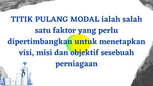 Tugasan projek tingkatan 4 2012 (spm2013) cg. Titik Pulang Modal Perniagaan Tingkatan 4 Youtube