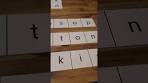 Taalles kleuters: letters flitsen, hakken, woordjes maken met ... - YouTube