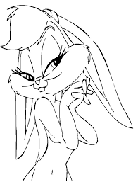 Cute cartoon characters coloring pages. Lola Bunny Coloring Pages 001 Download Print Online Coloring Pages For Free Color Nimbus