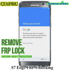 Attempt to sign in with any google account previously used on the device. Samsung Galaxy S7 Edge Frp Unlocking Service Samsung Galaxy S7 Edge Samsung Samsung Galaxy S7