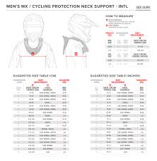 42 Right Back Brace Size Chart