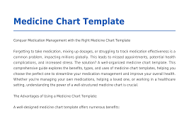 Medicine Chart Template