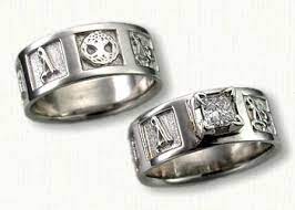 Custom Symbolic Wedding Bands Unique Gold Rings Design Celtic Engagement Rings Custom Engagement Ring