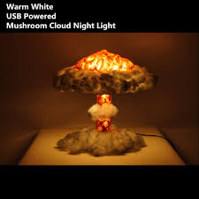 Dropship Nuclear Explosion Mushroom Cloud Night Light With Cotton Warm White Dimmable Lamp Kid S Gifts Home Deor Usb Power Led Night Lights Aliexpress