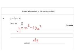 Aqa Further Maths Gcse 2016 Paper 1 Q1 Calculus Differentiation Youtube