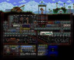 In this weekly series we look at different house designs and ideas to give you. Crazy Awesome Bunker Http Forums Terraria Org Index Php Threads Warwars Builds 33531 Terraria House Design Terraria House Ideas Building