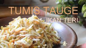 Tumis Tauge Ikan Teri Youtube Cooking Recipes Cooking Food