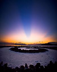 Outer space was very much on smithson's mind when he created spiral jetty. Apod 2010 December 4 Sunset At The Spiral Jetty