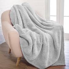 Latitude Run Aarien Plush Fluffy Soft Fuzzy Cozy Shaggy Lightweight Blanket Wayfair Grey Throw Blanket Comfy Blankets Throw Blanket