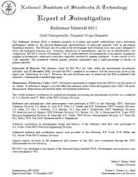 We did not find results for: Report Of Investigation Of Nist Certified Gold Nanoparticle Reference Download Scientific Diagram
