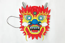 The way to help your kids learning and imaging color about dragons with cute cartoon. Chinese Dragon Mask Templates Free Printable Templates Coloring Pages Firstpalette Com