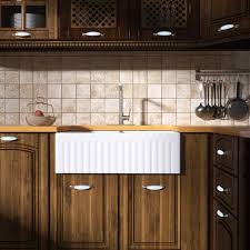 Shop porcelain kitchen sinks for undermount installations. Kes 30 Inch Kitchen Sink Square Fireclay Farmhouse Sink Single Bowl Porcelain Undermount Rectangular Cupc Certified White Kps100a Kitchen Bath Fixtures Tools Home Improvement Snowrobin Jp