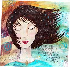 Listen To The Spirit Illustrations And Posters Art Mixed Media Art Journaling