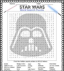 We have a variety of word searches on the site for various themes and with varying difficulty levels. Star Wars Word Search Puzzle Puzzletainment Publishing
