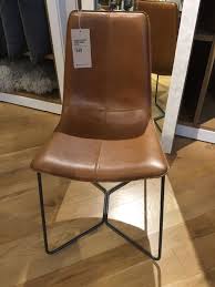 Saddle Leather Slope Dining Chair West Elm Small Leather Chairs Leather Kitchen Chairs Wrought Iron Chairs