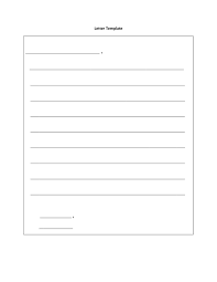 Letter Writing Paper Template