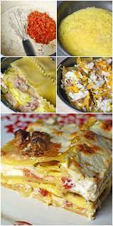 Breakfast Lasagna Recipe Breakfast Brunch Recipes Recipes Breakfast Lasagna