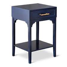 This end table with storage has a mirrored cabinet door with geometric fretwork that opens up to two shelves. Threshold Accent Table Cheap Online