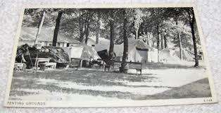 Church Of God Tenting Grounds During Camp Meeting 1950 S Anderson Indiana Outdoor Camping Outdoor Camping Vacations
