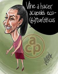 🤝 #CartonesDeVillarreal 🤝 || Jarochilanos Claudia Sheinbaum  #ChécaloEnAlCalor