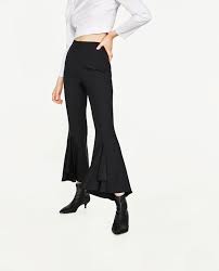 Zara Frilly Crepe Trousers Zara Pantolon