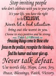 Never Talk Defeat Use Words Like Hope Love Joy Peace Blessings Faith Victory More Pins Here Http Yespinit Com Words Cool Words Thoughts Quotes