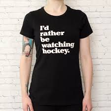 Cute Hockey Shirt I D Rather Be Watching Hockey