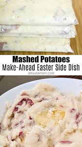 Freezer Mashed Potatoes Make Ahead Easter Side Dish In 2020 Freezer Mashed Potatoes Easter Side Dishes Easter Food Appetizers