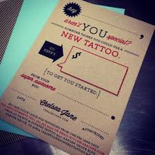 Tattoo Gift Certificate To Anywhere With Great Art And