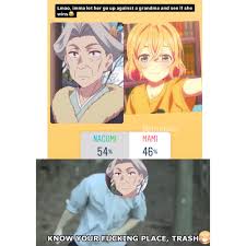 Imagine losing to a grandma, couldn't be me : r/goodanimemes