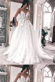 Long Bridesmaid Dresses White Bridesmaid Dresses Bridesmaid Dresses Prom Dress V Neck Br White Bridesmaid Dresses Wedding Dresses White Tulle Wedding Dress