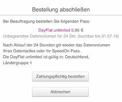 Een uur voordat 24 uur unlimited data eindigt, krijg je een sms'je. Telekom Dayflat Unlimited Ab Sofort 5 95 Euro Pro Tag In Ganz Europa Nutzbar Macerkopf