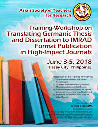 The imrad format is a way of structuring a scientific article. Asean Research Organization Training Workshop On Translating Germanic Thesis And Dissertation To Imrad Format Publication In High Impact Journals 2019