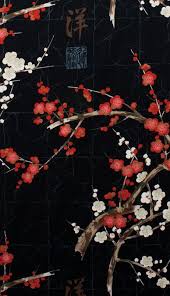 No program windows block it from view. Asian Alexander Henry Cherry Blossom Branches Black Japanese Wallpaper Iphone Iphone Wallpaper Vintage Aesthetic Wallpapers