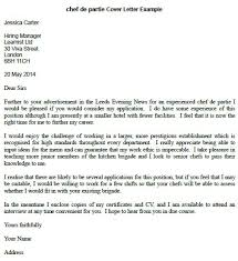 Chef De Partie Cover Letter Example Learnist Org