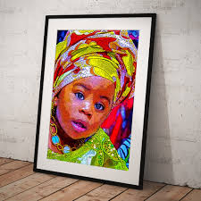Lil African Princess Framed Print by Karen Buford