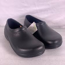 CROCS Shoes | Unisex On The Clock Work Slip On Black Clogs | Poshmark