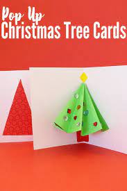 Pop Up Christmas Tree Card That Kids Can Make Christmas Tree Cards Tree Cards Pop Up Christmas Cards