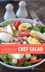 Classic Chef Salad Recipe Chef Salad Recipes Chef Salad Delicious Salads