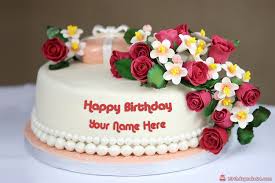 It signifies an upliftment and growth. Download Red Rose Birthday Cake With Name Online