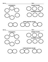 Visual Arts Simple Color Chart With Color Wheel Doc K 2